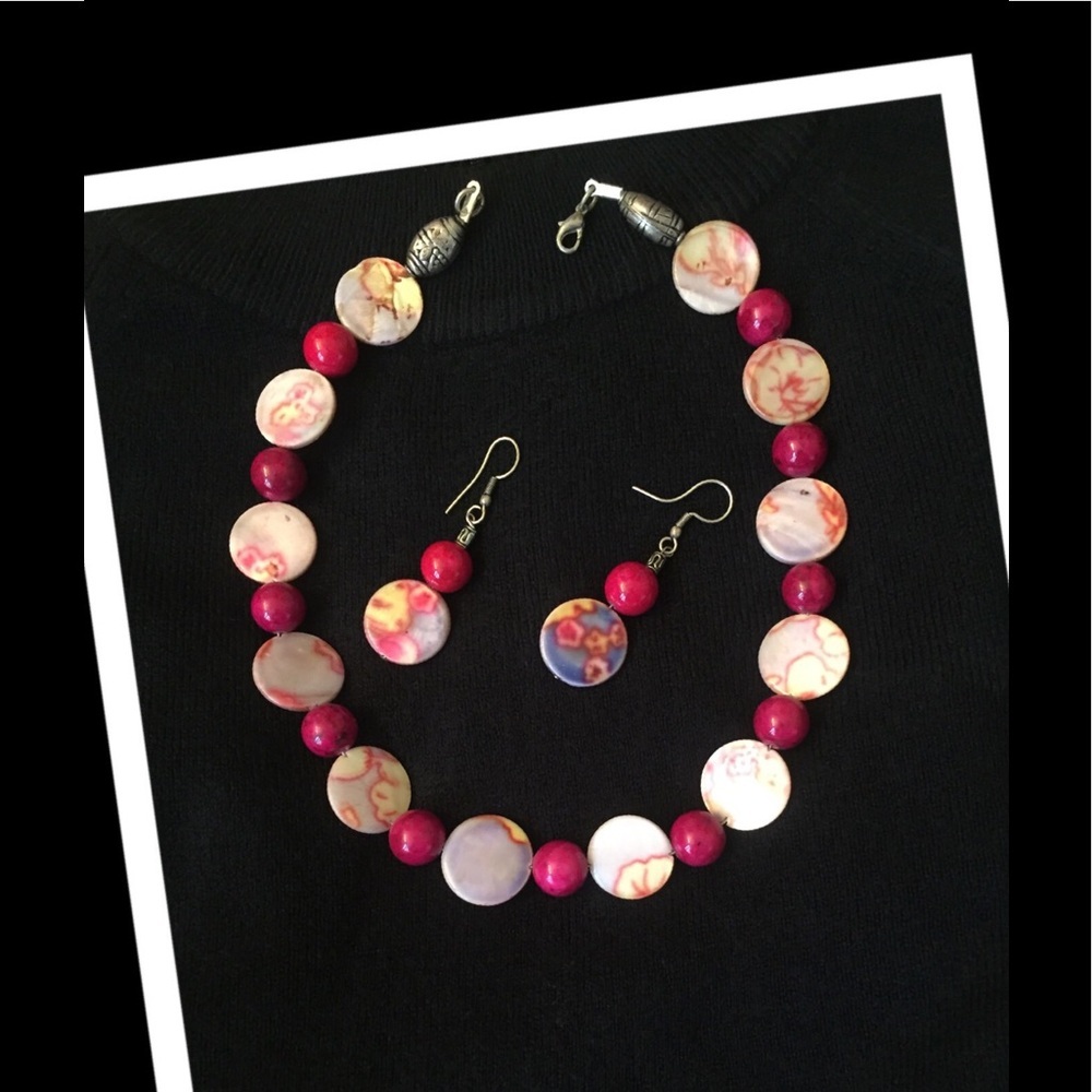 CUSTOME MADE NECKLACE & EARRINGS Perfect GIFT